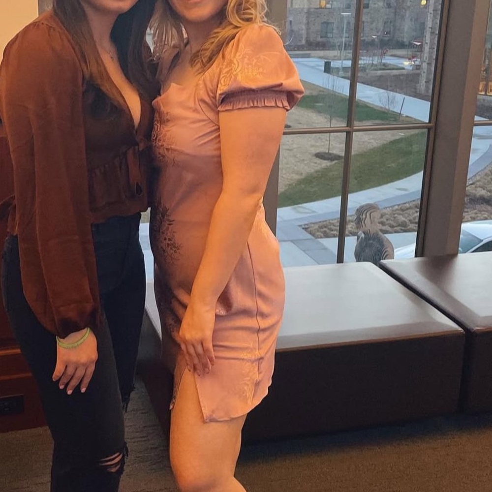 Cotton Candy Blush Mini Dress